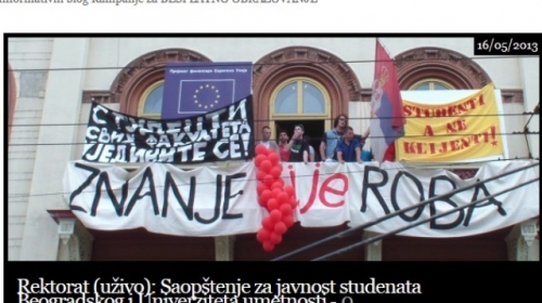 Studenti blokirali Rektorat