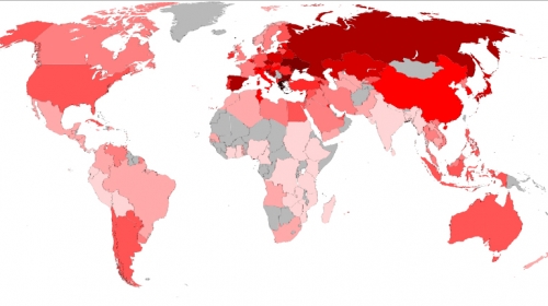 Mapa konzumacije cigareta