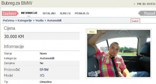 Namestili mu lažan oglas