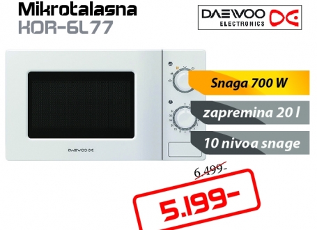 DAEWOO Mikrotalasna rerna KOR-6L77