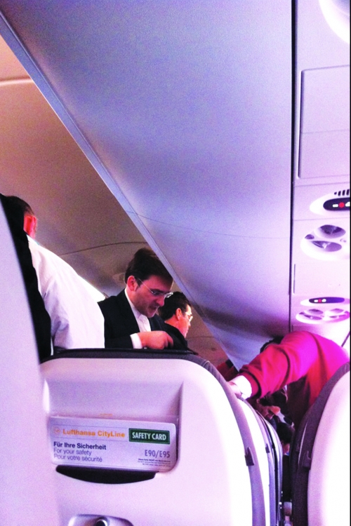 Selaković u avionu