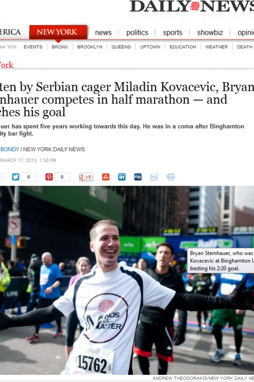 Brajan Štajnhauer uspešno istrčao polumaraton