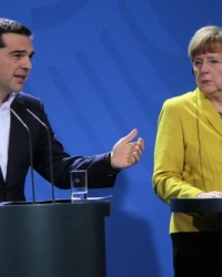 Aleksis Cipras i Angela Merkel