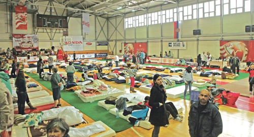 Prihvatni centar u hali FMP-a