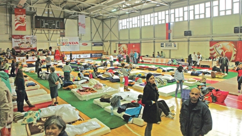 Prihvatni centar u hali FMP-a