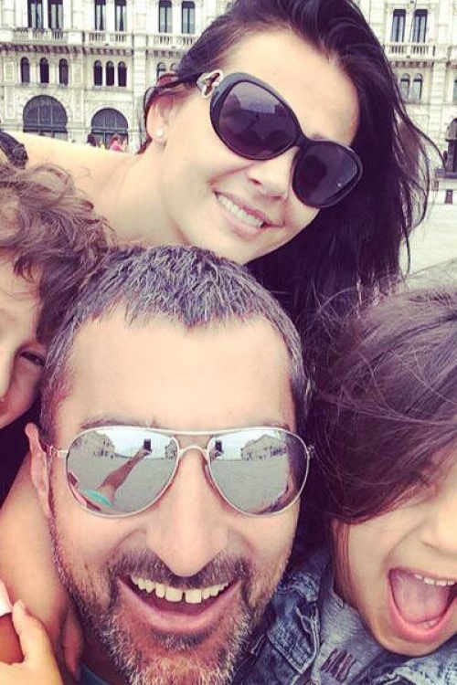 Nenad i Mina Zimonjić sa decom