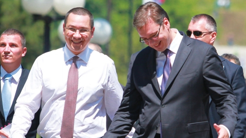 Sa rumunskim kolegom na Borskom jezeru