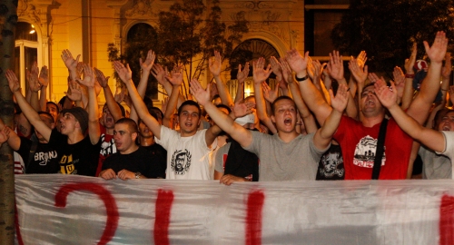 Protest navijača Crvene zvezde / Foto: Marko Metlaš | Foto: 