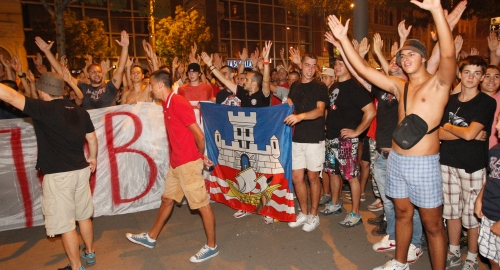 Protest navijača Crvene zvezde / Foto: Marko Metlaš | Foto: 