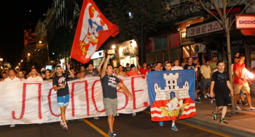 Protest navijača Crvene zvezde / Foto: Marko Metlaš | Foto: 