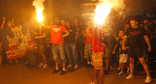 Protest navijača Crvene zvezde / Foto: Marko Metlaš | Foto: 