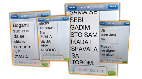Poruke koje  je Nikolićeva  slala poznatom  biznismenu