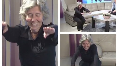 Eva Ras radi čučnjeve
