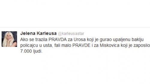 Karleuša tvit