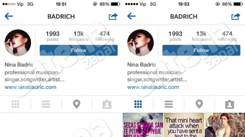 nina badrić instagram