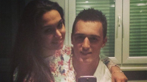 Danilo Anđušić i Ivana Maksimović u zagrljaju