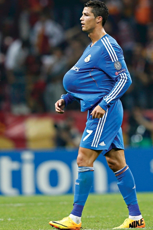 Lopta  ispod dresa u čast  bratanca:  Ronaldo