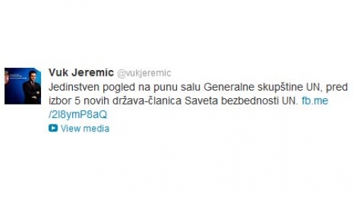 Jeremić tvit