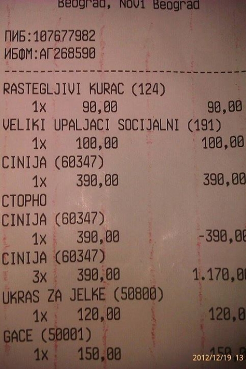 Izgleda da to danas ne košta mnogo...