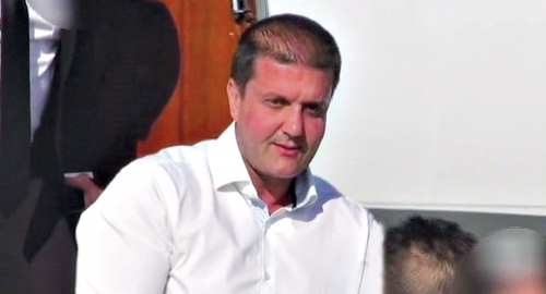 Darko Šarić prilikom dolaska u Beograd