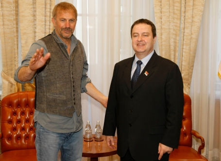Ivica Dačić i Kevin Kostner
