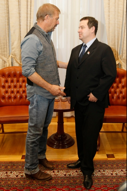 Ivica Dačić i Kevin Kostner