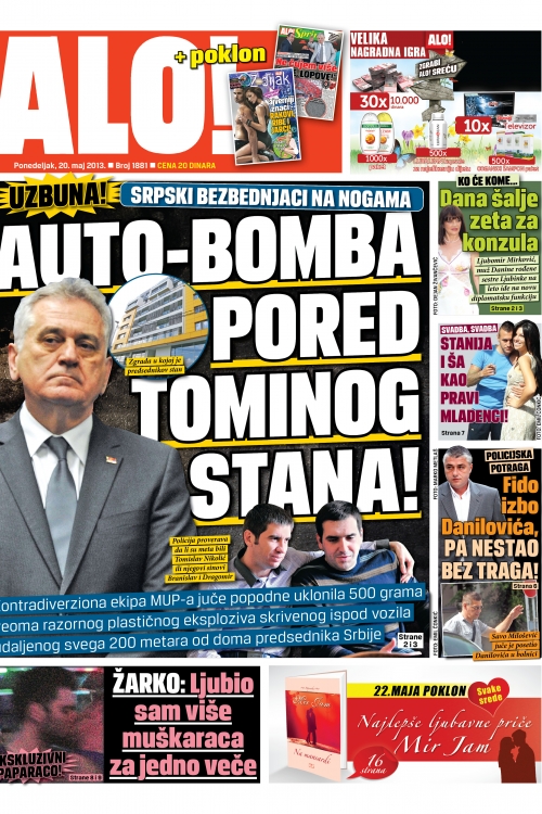 Nalovna ALO! za 20. maj