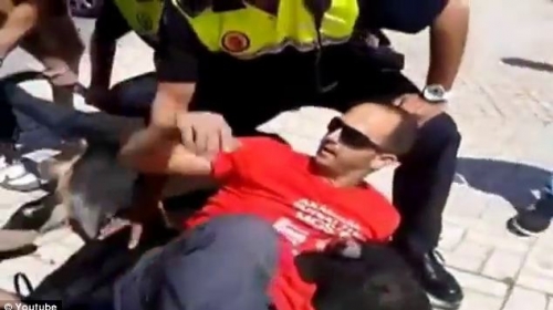 Da, on to leži na biku sa sve naočarima za sunce.