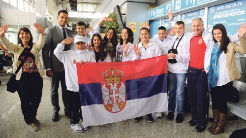 Vanja Udovičić  ispratio tim iz Srbije
