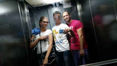 Tamara Bogdanović i Marko Milićev sa prijateljem