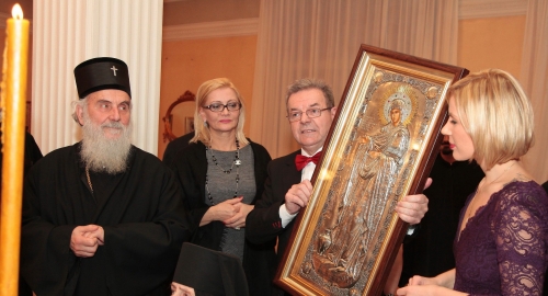 Patrijarh posetio porodicu Karić u vili Jelena