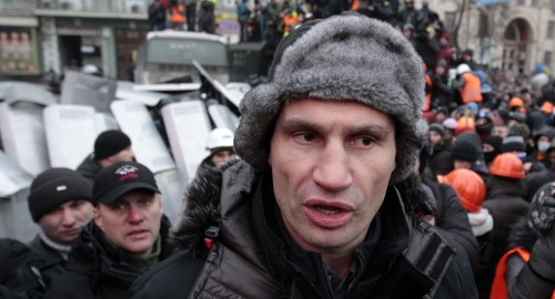 Vitalij Kličko na protestima / Foto: AP | Foto: 
