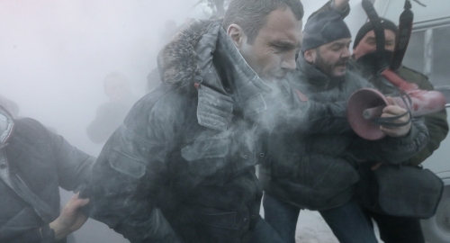 Vitalij Kličko na protestima / Foto: AP | Foto: 