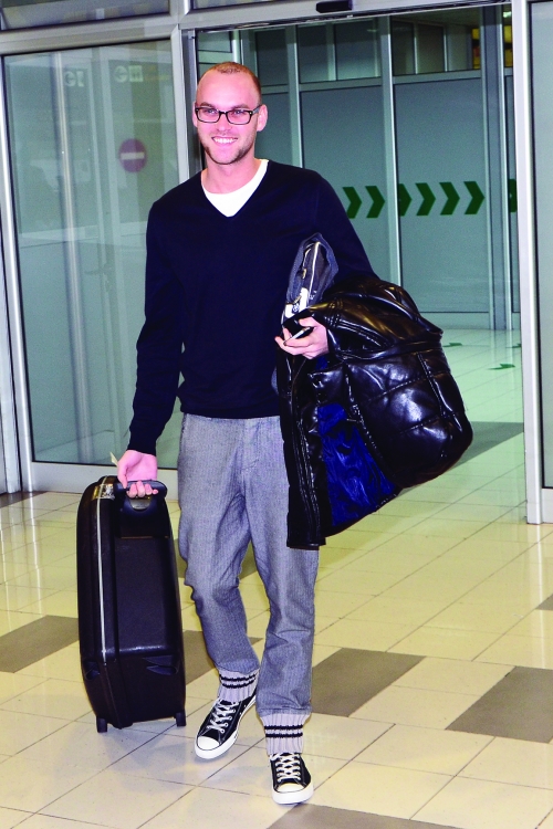 Danijel Alibabić na aerodromu