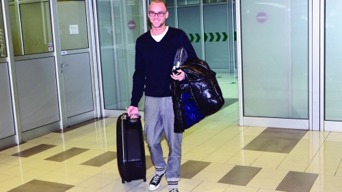 Danijel Alibabić na aerodromu