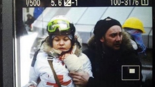 Žukovskaja ranjena u vrat