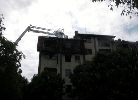 Požar u Novom Sadu / Foto: N.N. Travica