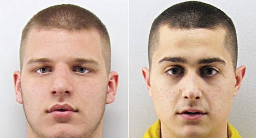 Filip Vilotijević (25)  i Vukašin Cmiljanić (20) se nisu opirali hapšenju
