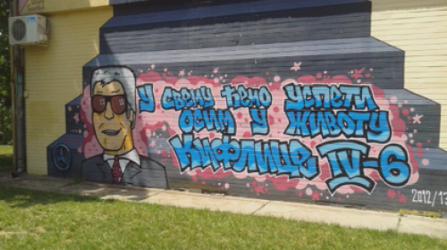 Maturanti iznenadili profesora grafitom za kraj škole!