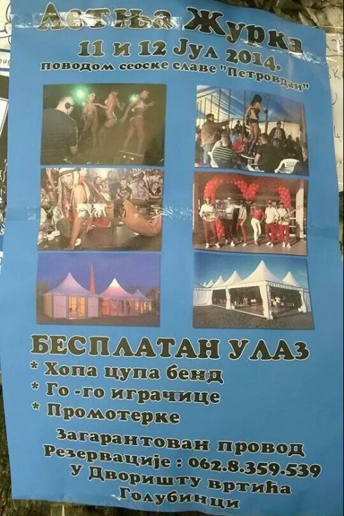 Najava velike žurke