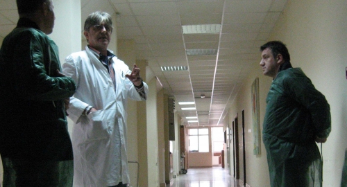 Trener Dejan Udovičić u poseti dečaku