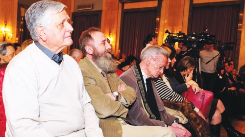 Kulturna elita: Dejan Mijač, Predrag Marković i Jovan Ćirilov