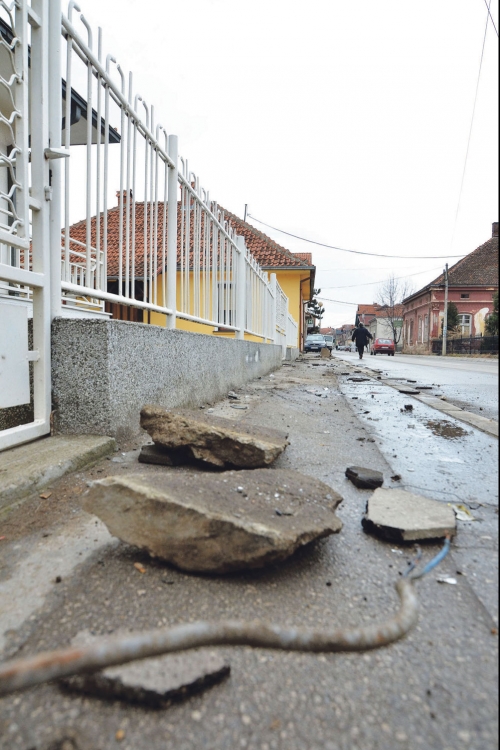 Mesto ubistva u ulici  Dragčeta Milovanovića