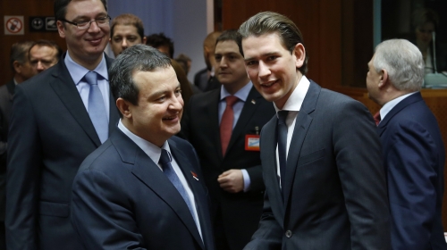 Aleksandar Vučić, Ivica Dačić i Sebastijan Kurc