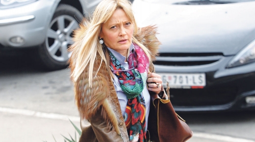 Svetlana  Bošković  izlazi iz suda