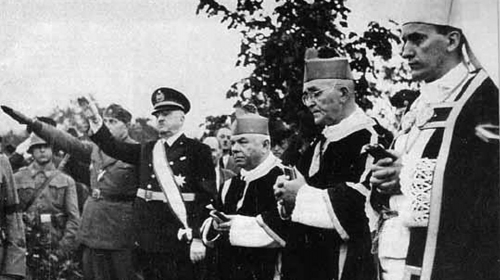 Stepinac je osuđen zbog saradnje s  okupatorom i ustašama: Stepinac skroz desno