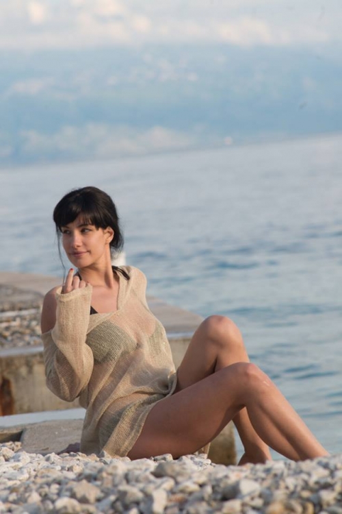 Nevena Milićević uživa na plaži