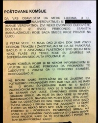 Poruka u Beogradu