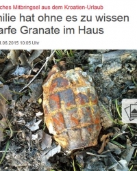 okamenjena ručna bomba