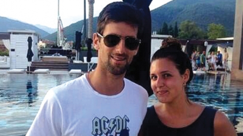 Novak sa obožavateljkom